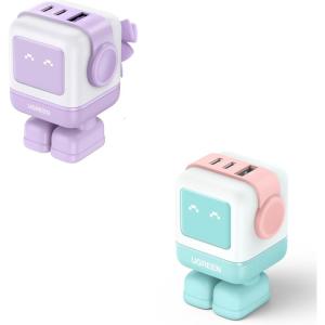 UGREEN 65W GaN USB-C Fast Charger Bundle, 2-Pack USB-C/USB-A Compact Wall Chargers for Laptops, Tablets, and Phones