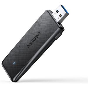 UGREEN AC1300 USB WiFi Adapter 5G 2.4G Dual Band USB 3.0 WiFi Dongle for Desktop PC Mini Wireless Computer Network Adapter Compatible with Windows 11/10/8.1/8/7, MacOS 10.11 Above