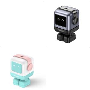 UGREEN Charger Bundle: Uno 30W Compact Nexode Robot GaN USB C Fast Charger Block (Pink Blue + Black), Compatible with iPhone 16/15/14, Galaxy S25/S24/S23, Pixel 9/8/7, MacBook Air, iPad Pro