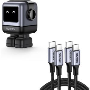 UGREEN Uno 30W USB C Charger Bundle with100W 2-Pack 3FT USB C Charger Cable for iPhone 17/16/15 Pro/15 Pro Max, MacBook Pro, iPad Pro, Dell XPS, Samsung Galaxy S25/S24/S23 Ultra