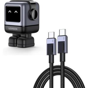UGREEN Uno 65W USB C Charger Bundle with 3.3FT 100W USB C Cable Fast Charging Compatible with iPhone 17/17 Pro/17 Pro Max, MacBook Pro/Air, Galaxy S25/S24