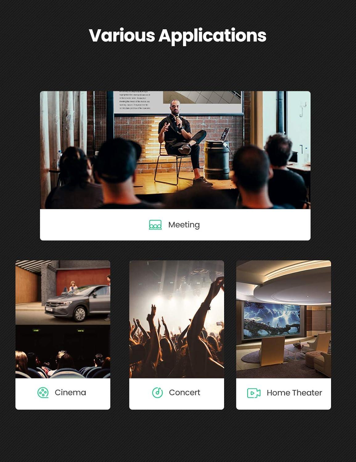 imageUGREEN 35mm to 2 Male RCA Cable Stereo Audio Adapter Braided HiFi Sound Auxiliary RCA Y Splitter Metal Shell Shielded Aux Y Cord Compatible with Smartphone MP3 Tablet Speaker 66FT33FT