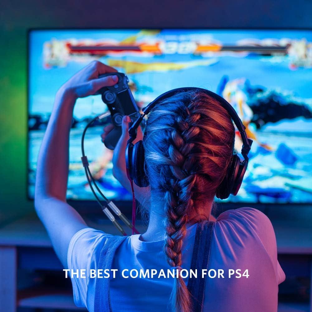 imageUGREEN Headphone Splitter 35mm 2 Female to 1 Male Mic and Audio Y Splitter TRRS Headset Adapter Cable Stereo Compatible with Switch 2PS4PS5 Steam Deck Xbox PC Laptop Phone Tablet Gaming