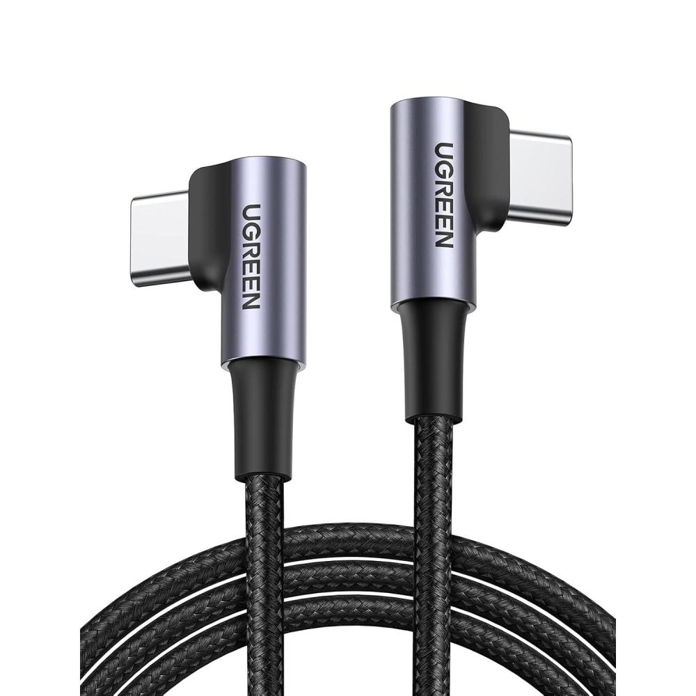 imageUGREEN Right Angle Cable 60W USB C Fast Charging Cable 90 Degree Compatible with iPhone 1717 Air17 Pro16 MacBook Pro iPad Pro Galaxy S25S24S23 Pixel 1098 33FT66FT