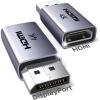 imageUGREEN 4K DisplayPort to HDMI 2Pack Adapter Unidirectional Display Port 12 to HDMI 14 Male to Female Converter Aluminum Adapter Compatible with Desktop Laptop Monitor HDTV AMD NVIDIA