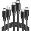 imageUGREEN 60W 3Pack USB C to USB C Cable Type C Fast Charging Cable Compatible with iPhone 1717 Air17 Pro16 MacBook Pro 2022 Samsung Galaxy S25S24Z FoldZ Flip Google Pixel 9 Switch 66FT