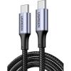 imageUGREEN USB C to USB C Cable 100W Charging Cable for iPhone 171615 MacBook Pro iPad Pro Dell XPS Samsung Galaxy S25S24S23 Ultra Switch Pixel 66FT Black