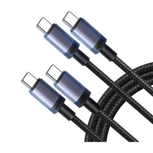 UGREEN 2-Pack 240W USB C to USB C Cable, Fast Charging USB C Cable for iPhone 17 Pro Max/16/15, Galaxy S25/S24/S23, Pixel 10/9/8, MacBook Pro/Air, ThinkBook, Dell XPS, iPad Pro/Air, Steam Deck, 6.6FT(6.6FT)