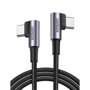 UGREEN Right Angle Cable, 60W USB C Fast Charging Cable 90 Degree Compatible with iPhone 17/17 Air/17 Pro/16 MacBook Pro, iPad Pro, Galaxy S25/S24/S23, Pixel 10/9/8, 3.3FT(3.3FT)