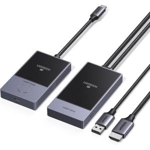 UGREEN Wireless USB C Transmitter and HDMI Receiver Type-C to HDMI 1080P@60Hz 5G Wi-Fi Transmission for Video and Audio Output from Phone/Computer/MacBook/Camera/TV Box/DVD to TV/Monitor (164FT/50m)