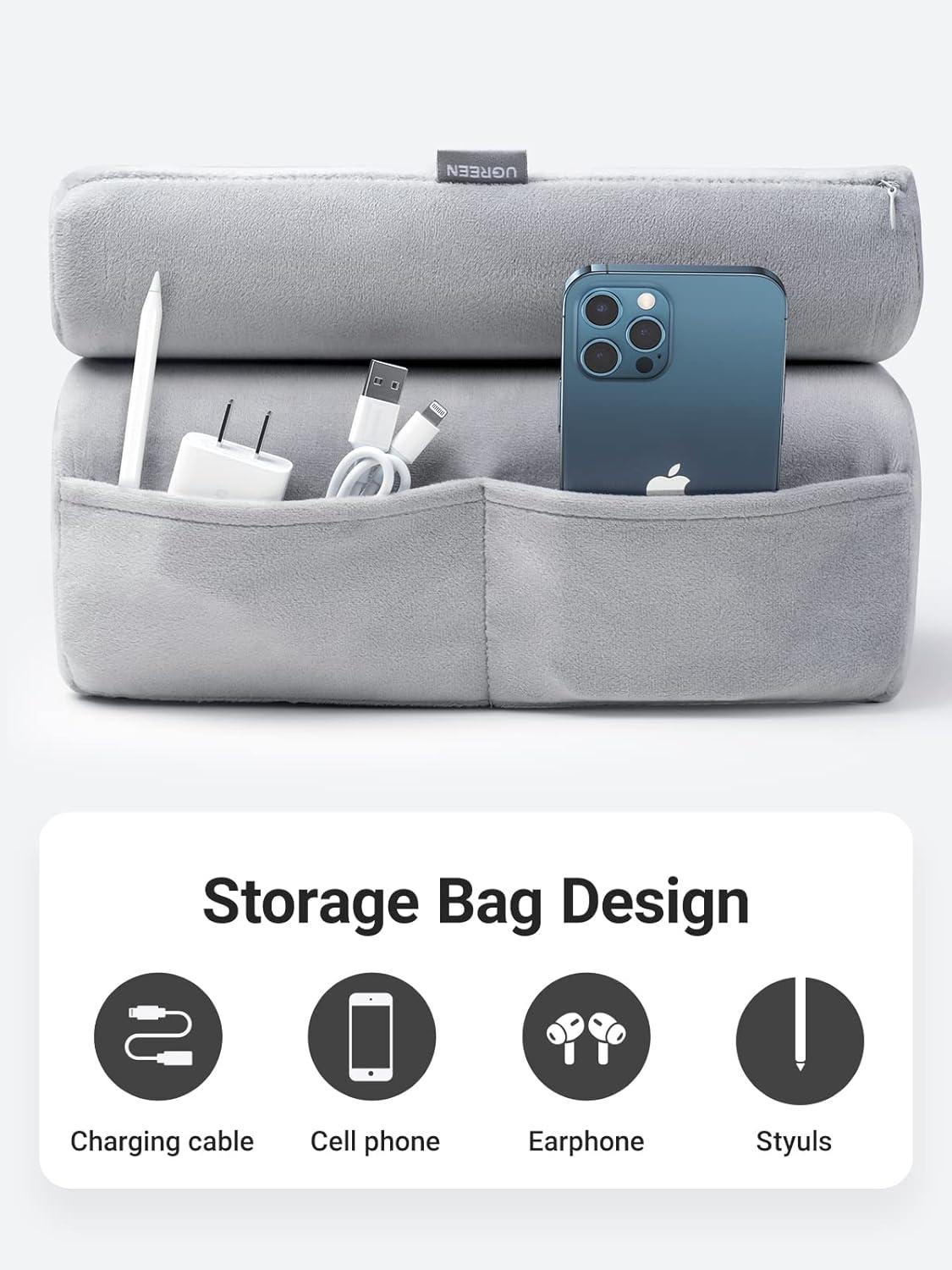 imageUGREEN Tablet Pillow Stand Grey Bundle with Tablet Pillow Blue