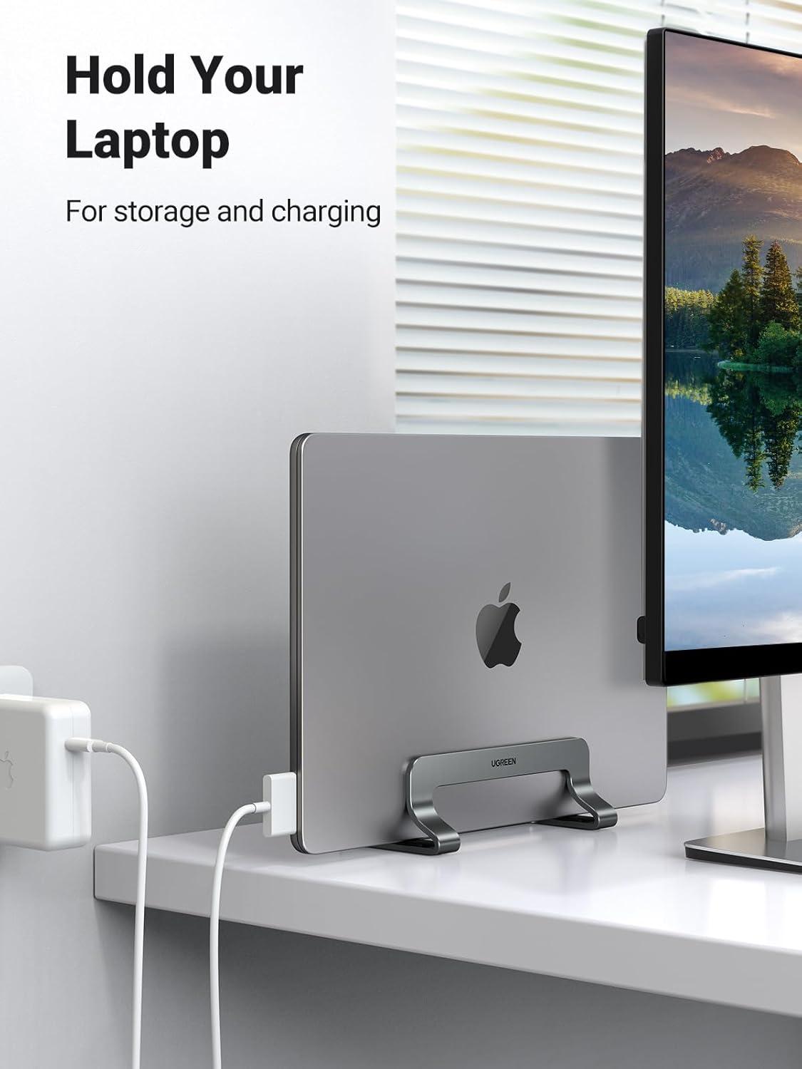 imageUGREEN Vertical Laptop Stand Bundle with Vertical Laptop Stand Dual