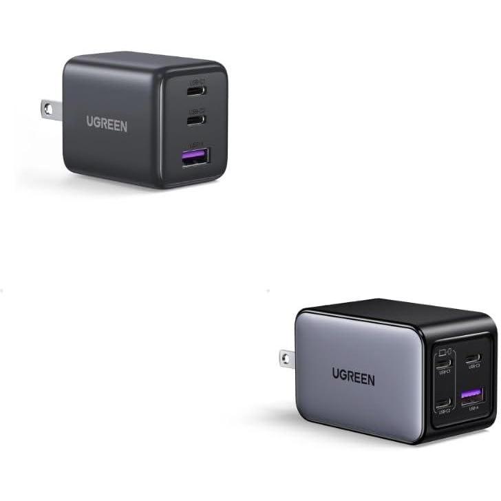 imageUGREEN 65W amp 30W USBC GaN Charger Bundle DualPack Fast Charging Solution for Laptop Phone amp Tablet Compact Travel Charger