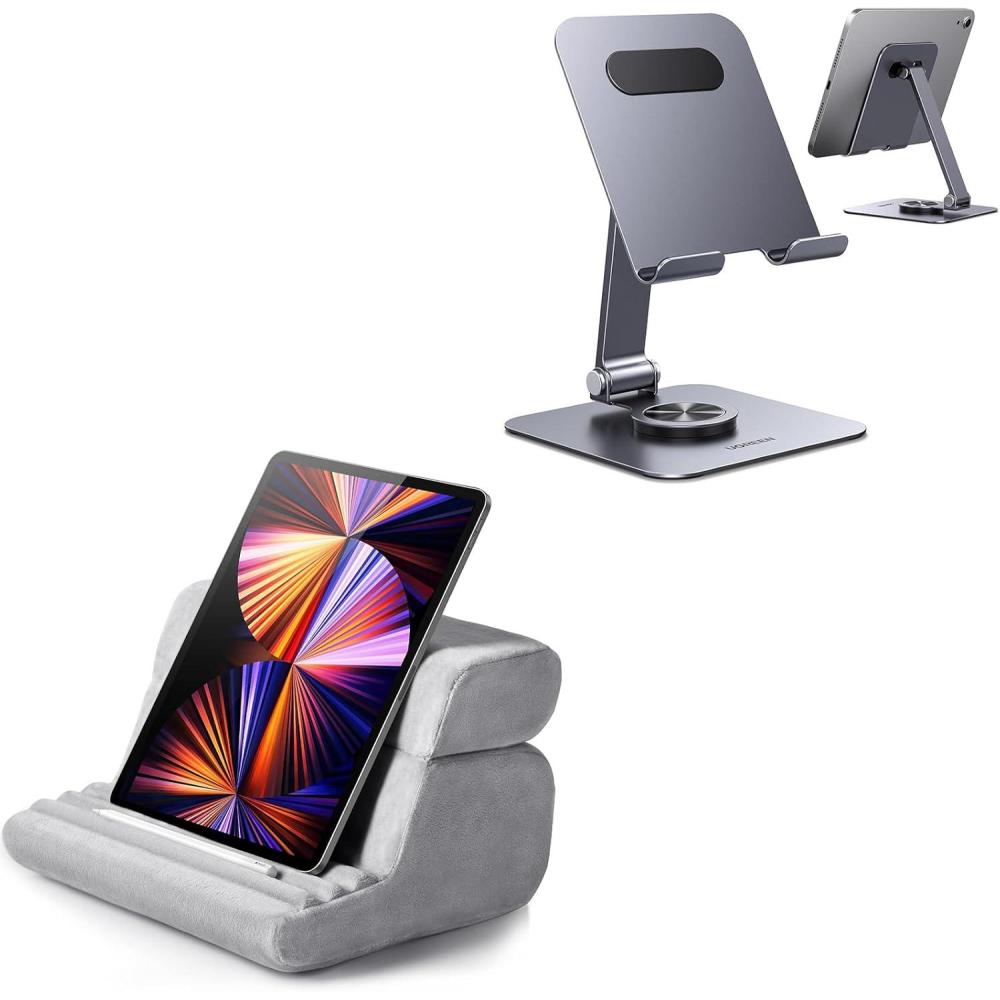 imageUGREEN Tablet Pillow Stand Bundle with Tablet Stand Holder Rotating Adjustable