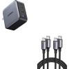 imageUGREEN 100W USB C Charger Bundle with 60W USB C to USB C Cable 33FT 2 Pack for MacBook ProAir iPad Pro iPhone 16 Pro Galaxy S24 Ultra