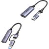 imageUGREEN Full HD 1080P Capture Card 4K HDMI to USB 20 Bundle with 2K30Hz Video Capture Card HDMI to USB 30 A and USB C 4K Input