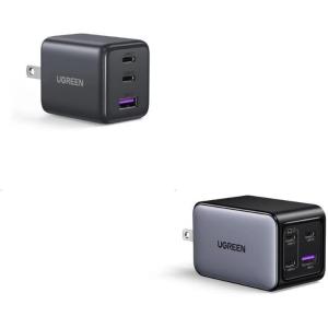 UGREEN 65W & 30W USB-C GaN Charger Bundle, Dual-Pack Fast Charging Solution for Laptop, Phone & Tablet, Compact Travel Charger