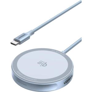 UGREEN Qi2 25W Fast Wireless Charger Pad, MagSafe Compatible Charging for iPhone 17 Pro Max and Airpods, Compact Desk Charging Pad