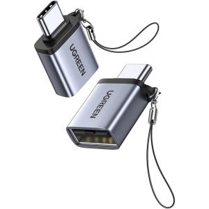 UGREEN USB C Female to USB Male Adapter Type C to USB A Charger Cable Converter Bundle USB C to USB Adapter (2 Pack)