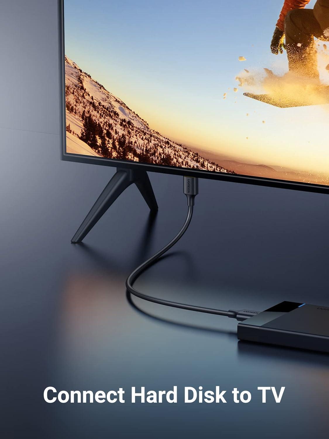 imageUGREEN Micro USB 30 Cable USB 30 Type A Male to Micro B Cord Compatible with Samsung Galaxy S5 Note 3 Camera Hard Drive and More 6ft6FT